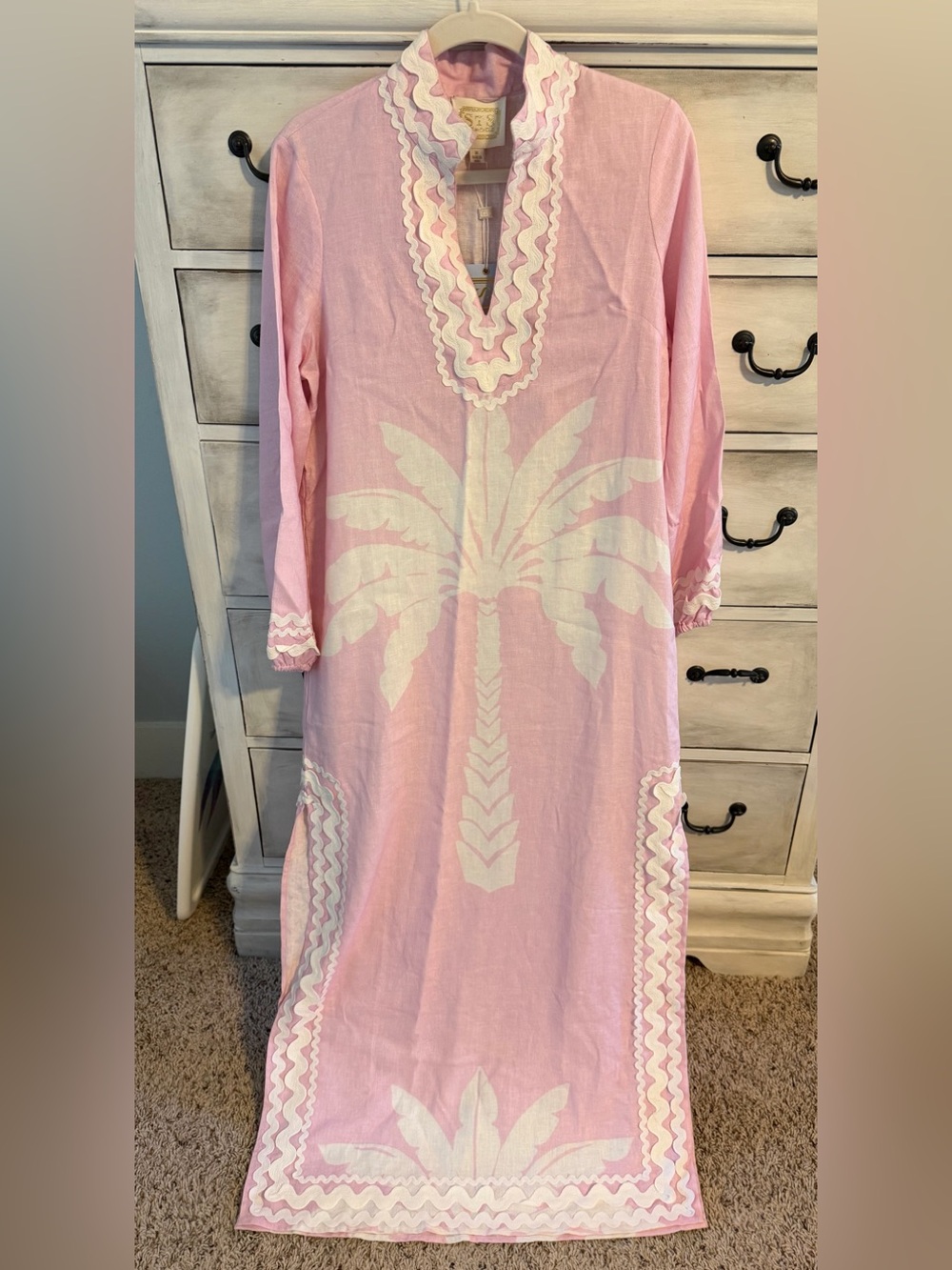 NWT Sail to Sable Blush Palm Caftan Sold out online Medium